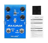 Pédale d'effet de guitare DC9 V - Pédale de surcharge - Synthétiseur de guitare électrique pour une surcharge combinée