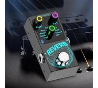 Pédale d'effet de réverbération numérique pour guitare, avec 9 effets uniques, True Bypass, désintégration et mélange réglables, grand interrupteur au pied, boutons lumineux