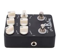 Pédale D'effet Distorsion Metal, Égaliseur 3 Bandes Réglable Bas Médium Aigu, Gain avec Bypass, Noir - Ton Hard Rock Lumineux, Indicateur LED, Pour Guitare Électrique