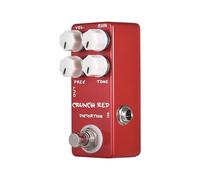 Pédale d'effet Guitare de Distorsion MOSKYAudio Crunch Red, boîtier entièrement métallique, True Bypass