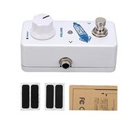 Pédale d'Effet Guitare, Mini Bloc Unique, Blanc - Son Tube Authentique, Dual FET & True Bypass, Guitaristes Live et Studio