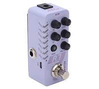 Pédale d'Effet Guitare, Reverb Numérique 7 Effets, Buffer Bypass, Couleur Violet, Compact et Léger - Protection Métal, Réglages Sauvegardés, Usage Pratique