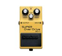 Pédale Super OverDrive SD-1 BOSS, une pédale d'Overdrive compacte aux sons doux et chaleureux