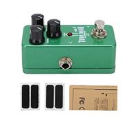 Pédale d'effet Guitare Tube Man Overdrive Mini Accessoire d'instrument réglable Vert qualité Professionnelle Son de Tube Naturel Chaud pour Les Joueurs de Guitare électrique Coque