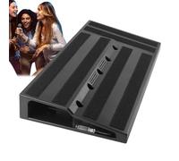 Pédale d'effet, plateau de pédale de basse - Accessoires de guitare de pédalier avec alimentation inclinée | Accessoires de basse Pedalboard haute résistance pour enregistrement de répétition de rend