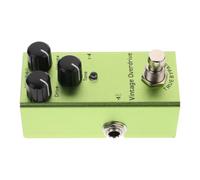 Pédale D'effet pour Guitare Électrique Jdf-1 Classique Distorsion | Alliage D'aluminium, Réglages Volume et Tonalité, Commutation Instantanée, pour Guitaristes, Vert
