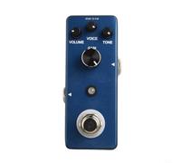 Pédale d'effet Rowin Overdrive pour guitare avec True Bypass Integrity, réponse chaude de style vintage et sortie accordable par la voix