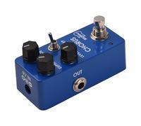 Pédale d'effets de chorus analogique pour guitare, son vintage authentique, polyvalente, contrôles de profondeur, de taux et de niveau, True Bypass, alliage d'aluminium bleu,