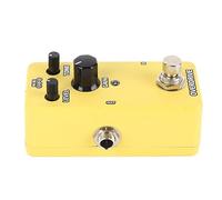 Pédale d'effets pour guitare électrique, mini amplificateur de modulation, pédale de simulation, son puissant, fréquence réglable, boîtier métallique, design portable pour les (Overdrive jaune)