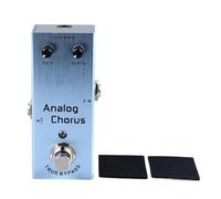 Pédale d'Effets pour Guitare Électrique, Mini Portable, Simple - Ton Unique et Beau, Réglages Flexibles, Usage Polyvalent (AN-08 Azul)