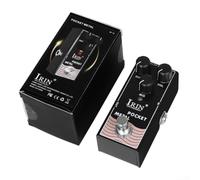 Pédale d'effets pour guitare Irin avec distorsion, overdrive, retard analogique et chorus, étui entièrement en métal, True Bypass, design compact pour la pratique de la guitare électrique et (RF16)