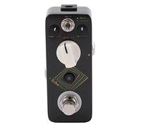 Pédale Delay Reverb Guitare, Effet Mini Métal Noir, Double Effet Delay et Réverbération - Boîtier Métallique Robuste, Contrôle Précis, Parfait pour Scènes et Performances