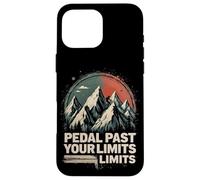Pédale dépassée Vos limites Vélo de Montagne Coque pour iPhone 16 Pro Max