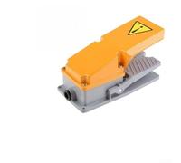 Pédale d'interrupteur à pied industrielle robuste - Boîtier en fonte d'aluminium, 15 A SPDT avec protection de protection, classé IP62, pour équipement de machines-outils