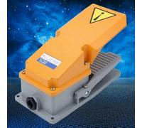 Pédale d'interrupteur à pied industrielle robuste, boîtier en fonte d'aluminium, certifié SPDT 10A, protection IP62, pour équipement de machines-outils