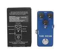 Pédale d'overdrive en alliage d'aluminium avec réglage flexible - Pédale d'entraînement pour guitaristes et amateurs de son vintage - Reproduction sonore vintage