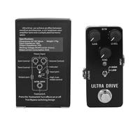 Pédale d'overdrive en alliage d'aluminium avec réglage flexible - Pédale d'entraînement pour guitaristes et amateurs de son vintage - Reproduction sonore vintage