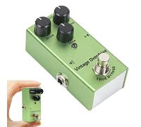 Pédale d'overdrive pour guitare électrique classique, effet overdrive vintage, volume/tonalité, mini-bloc simple, compact et portable, en métal durable, DC 9 V, pour jouer de la guitare électrique