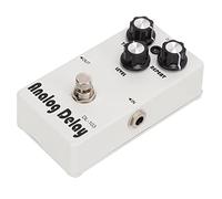 Pédale Effet Analogique Delay, Simulateur Sonore Électronique, Bloc Simple pour Guitare Électrique, Couleur Blanche - Réglage Rapide, Durabilité Métallique, Usage Facile