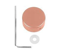 Pédale Footwitch Topper Aluminium Guitare électrique Pike Protection Effet pédale PEDAL Nail Cap ntilly accessoire de guitare durable pour les musiciens (Or rose)