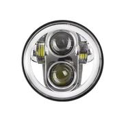 Pédale Frein d'embrayage Pour Iron 883 Pour Triumph Pour Rocket Iii Phares Avant À LED 40 W DRL Blanc Ambre Halo Complet 5.75 Pouces Clignotants Couvre Pédale Frein(Chrome)