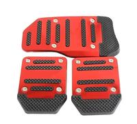 Pédale frein embrayage voiture Couvre-plaquette De Pédale Manuelle Course Universel Frein Automatique Accélérateur Accessoires Intérieurs De Voiture(ROUGE)