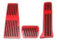 Pédale frein embrayage voiture Pour Mazda CX-5 2013 2014 2015 2016 2017 2018 2019 2020-2023 Repos Couvre-pedales Pédale Frein Kit Plaquettes Pour Pédales(ROUGE)