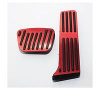 Pédale Frein Pédales D'accélérateur Frein Pour Toyota BZ4X 2022-2024 Pour Subaru Pour Solterra Revêtement Antidérapant Acier Inoxydable Repose-pieds(Rouge)