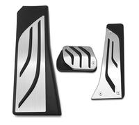 Pédale Frein Pédales Pour BMW Pour X3 F25 2011-2017 Pour X4 F26 2014-2017 Pas Perçage AT MT Carburant Gaz Frein Embrayage Repose-pied Pédale Morte Pad Couvre Remplacer(LHD AT Full Set 3PCS)