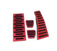 Pédale Frein Pédales Voiture Pour Civic 2006-2011 LHD AT/MT, Couvre-pédales D'accélérateur, Frein Et D'embrayage, Intérieurs Aluminium Repose-pieds(Red MT)