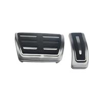 Pédale Frein Pour A4 B9 A5 F5 2016 2017 2018-2023 Acier Inoxydable Gaz Carburant Frein Repose-pieds Pédale Couverture Pad LHD Voiture Pédales(AT)