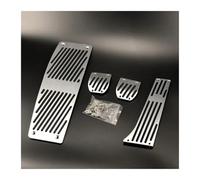 Pédale Frein Pour BMW F30 F31 316i 318d 320i 328i 335i F20 F21 M3 M4 Série 1 Et 3 - Couvre-pédale D'accélérateur Frein - Style Automobile Repose-pieds(Drill MT 4piece Silver)