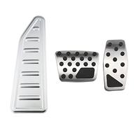 Pédale Frein Pour Jeep Renegade 2014-2021 Couverture De Protection Pédale Pied Repos Frein À Gaz Automatique D'acier Inoxydable Aux Pédales Voiture(AT With Silver Rest)