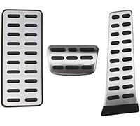 Pédale Frein Pour Kia Forte 5 2016 2017 Pédale de la voiture en acier inoxydable Couvercle protection contre pédale Auto Pédales Fit Gaz Pads frein Accessoires Automobile Intérieur(AT With Rest)