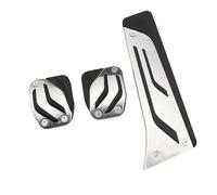 Pédale Frein Voitur Pour BMW 3 Pour M3 Pour X3 Pour X4 Pour X5 Pour X6 F20 F30 E34 E39 E70 E71 E90 E46 GT3 Acier Inoxydable Pédale Frein Gaz Couvre Pédale Pédales Voiture(3Pcs MT)