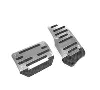 Pédale Frein Voitur Pour Pédale D'automobile Universelle Pédale D'automobile Antidérapante Ensemble Couvercle Pédale Frein D'accélérateur Manuel/automatique Aluminium(Automatic Silver)