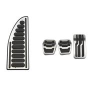 Pédale Frein Voiture Pour Ford Pour Focus 2 3 4 MK2 MK3 MK4 RS ST Pour Kuga Escape Acier Inoxydable AT MT Voiture Pédale Gaz Frein Pédales Couverture(4Pcs MT with rest)