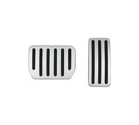 Pédale Frein Voiture Pour Tesla Pour Model 3 Y Ensemble Repose-pieds Couvre-pédales D'accélérateur Frein Acier Inoxydable Antidérapant Style Sport(Model Y Silver)