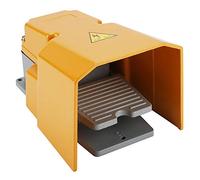 Interrupteur de Pédale Industriel à Pédale, Momentané Foot Pedal Switch avec Garde, Foot Contrôleur Pédale 250 V 10 A, Interrupteur à Pédale en Aluminium pour Équipement de Machine-Outil