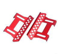 Pédale latérale en métal pour rampe Axial SCX10 D90 RC, pied de lit foncé à l'échelle 1/10, accessoire de rampe en alliage léger (rouge)