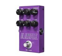 Pédale numérique Delay avec 9 effets de bouton de contrôle de la guitare, boîtier en métal (violet)