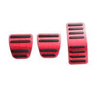 Pédale Pad Housse Caoutchouc Pédale De Voiture Accélérateur Couvercle Frein Antidérapant Accessoires D'embrayage Pour Chery Pour Tiggo 7 8 2 3X 4 Pro Max Plus(MT Red)