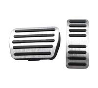 Pédale Pad Housse Caoutchouc Pédale De Voiture Accélérateur Couvercle Frein Antidérapant Accessoires D'embrayage Pour Chery Pour Tiggo 7 8 2 3X 4 Pro Max Plus(AT Silver)