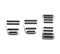 Pédale Pad Housse Caoutchouc Pédale De Voiture Accélérateur Couvercle Frein Antidérapant Accessoires D'embrayage Pour Chery Pour Tiggo 7 8 2 3X 4 Pro Max Plus(MT Silver)