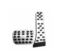 Pédale Pad Housse Caoutchouc Pour AMG Auto Freinage Pédale Accélérateur Couverture Pad 2 Pièces/ensemble Antidérapant(Argent)