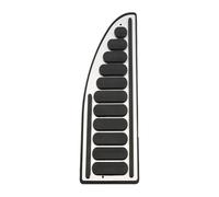 Pédale Pad Housse Caoutchouc Pour Jeep Pour Compass 2017-2020 Protections Et Accessoires Pour Pédales D'embrayage De Frein Voiture En Acier Inoxydable(Style-black)