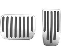 Pédale Pad Housse Caoutchouc Pour modèle 3 / Y 2021 Pédale de la pédale frein palette pavillon d'accélérateur antidérapant SET PAD Automobile Intérieur(Argent)