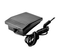 Pédale Portable Noire, Contrôle Mains Ouvertes Stable | ABS Rectangulaire Antidérapant, Port 1/4 Pouce, Courant Constant, Usage Mobile pour Artistes
