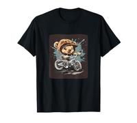Pedale Power avec ours en peluche sur un costume de balade à vélo T-Shirt
