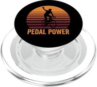 Pedale Power Cycliste World Bike Day Retro Sunset PopSockets PopGrip pour MagSafe